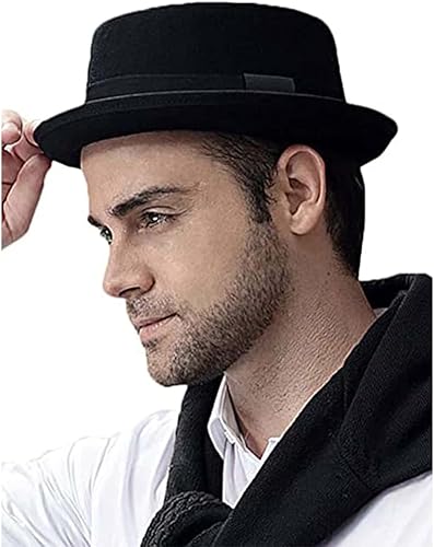 Miniatura 2 de Sombrero de pastel de cerdo Breaking Bad Sombreros de porkpie Sombreros de fieltro de lana Heisenberg Sombrero para hombre Sombreros de ala Fedora