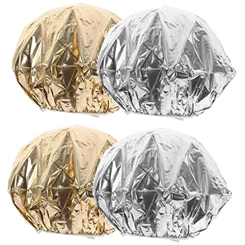 Gogogmee Deep Conditioning Heat Cap Hair Foil Cap for Coloring Reusable Hair Salon Hat Elastic Lightweight