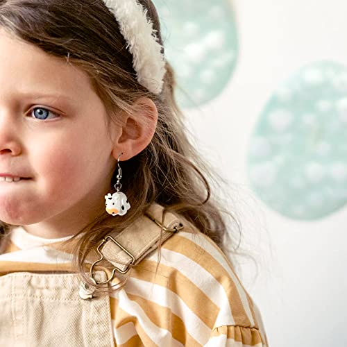 Beadthoven 40Pcs Mini Cow Resin Charm Pendants Cute Black White Cow Animal Dangle Charm Beads For Diy Jewelry Making Earring Necklace Keychains Making Accessories #TOP5