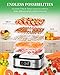 GDOR Food Dehydrator Machine with Adjustable Temperature & 72H Timer, 5-Tray Dehydrators for Food and Jerky, Fruit, Dog Treats, Herbs, Snacks, LED Display, 240W Electric Food Dryer with Recipe Book
