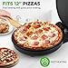 NutriChef Countertop Pizza Maker | 1500W Non-Stick Electric Pizza Cooker | Make 12