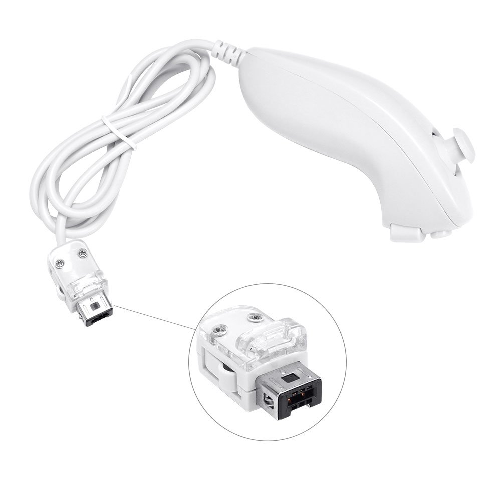 Wii Remote Controller Zoewal FA03 wii remote with Silicon Case Wrist Strap for Wii u Games(White)