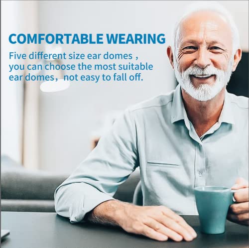 Hearing Aids，Hearing Aid For Seniors Small Hearing Amplifier With Noise Cancelling For Adults Hearing Loss Ddigital Ear Hearing Assist Device With 4 Listening Chanels (F430Right Ear) #TOP5