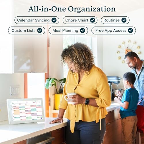 Skylight Calendar: 15-inch Wall Planner Digital Calendar & Chore Chart, Smart Touchscreen Interactive Display for Family Schedules – Wall Mount Included, Great for Organizing Your 2026 Calendar - View 5