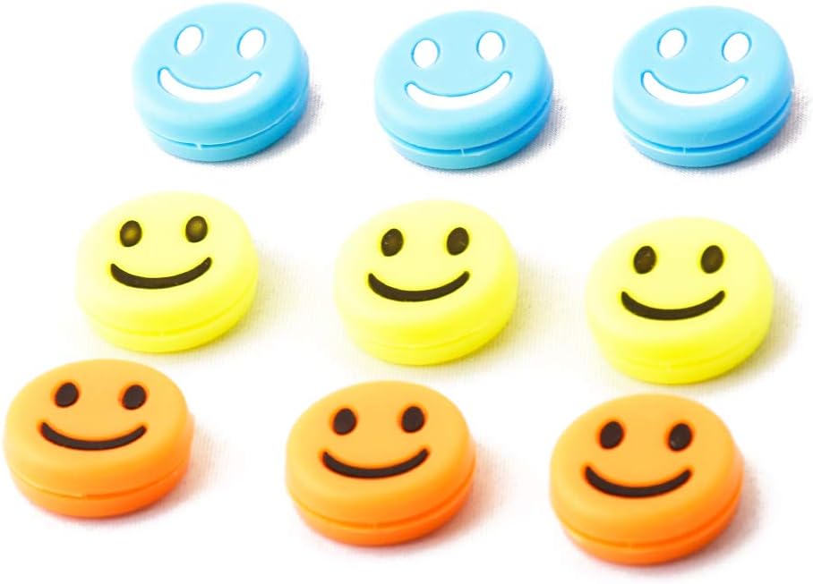 Tennis Vibration Dampener-Set of 12-Shock Absorber for Tennis Strings,Premium-Durable & Long-Lasting(Yellow,Blue,Orange and Red) image 3