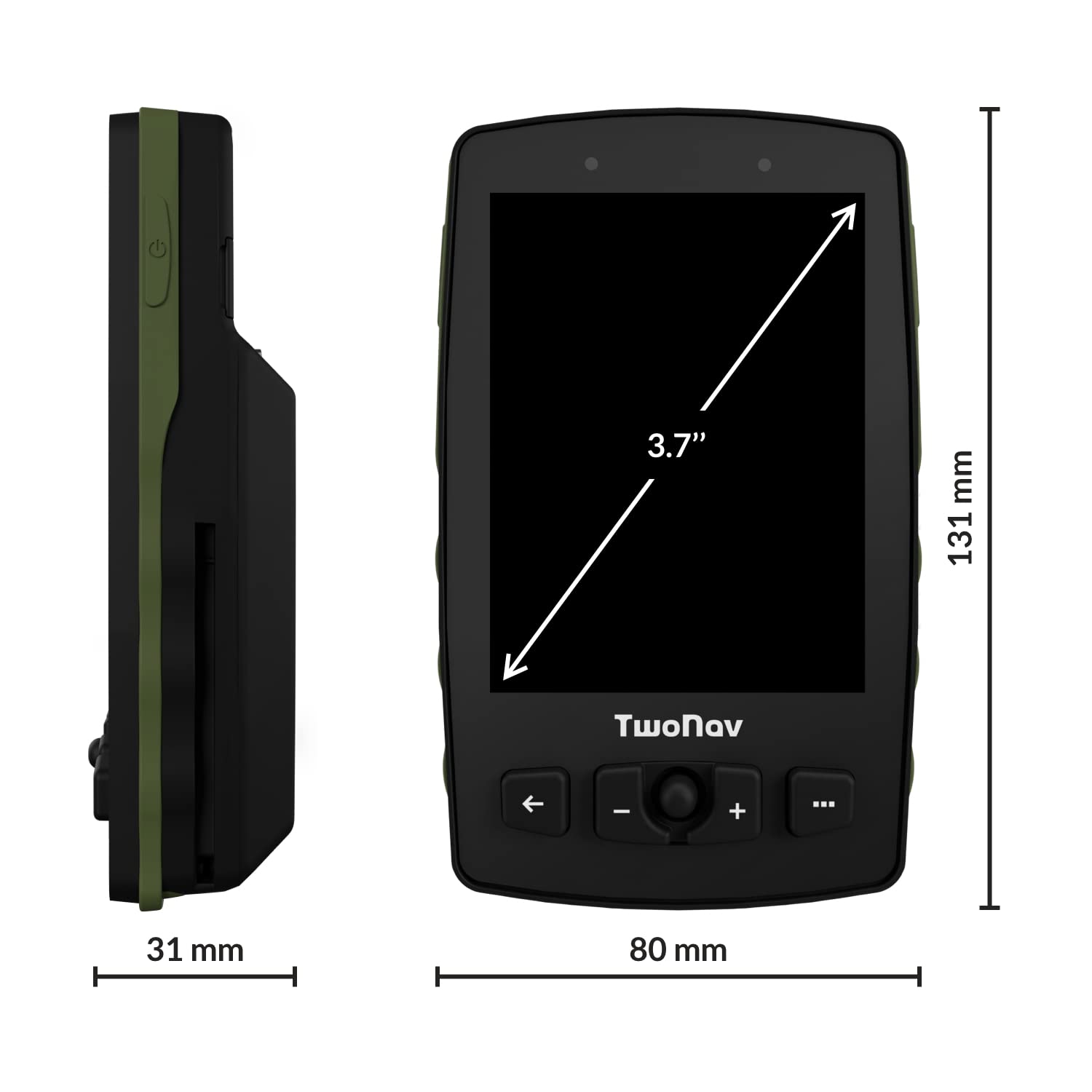 GPS Aventura 2 Plus - Alpinisme/Joystick/Écran 3,7" / Autonomie 36 h + Batterie Amovible/Mémoire 32 Go + Emplacement MicroSD/Carte SIM/Carte topographique + Routes incluses/Vert