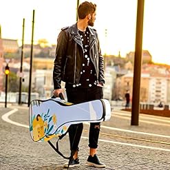 Housse de transport étanche pour guitare avec bandoulière réglable Motif dauphin sautant et coucher de soleil… - Les Beatles, Paul McCartney, John Lennon, RIngo Starr, George Harrison Housse de transport étanche pour guitare avec bandoulière réglable Motif dauphin sautant et coucher de soleil… – Image 6