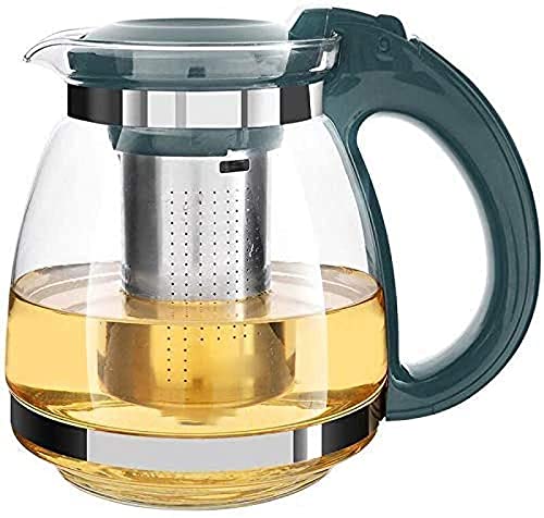 Coador de chá de qualidade para bule de vidro 1,5L com infusor removível Chaleira de design Pro com