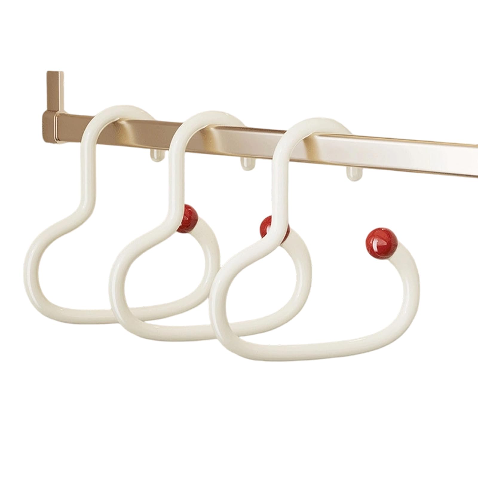 Yrohgkpn White Stylish Sturdy Rings Shape Closet Organizers For Scarves Hats Accessories Secure Nonslip Wall Mount Design Space Saving Door Hook