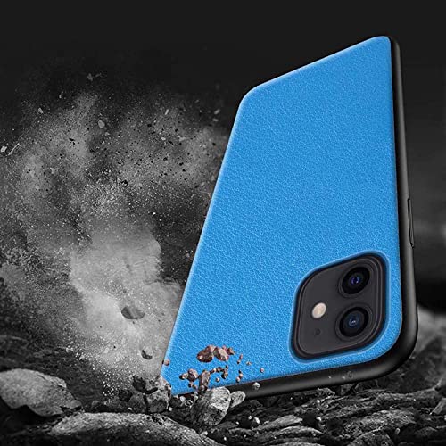 Coque en cuir iPhone 12 Pro bleu pour simplifier vos déplacements