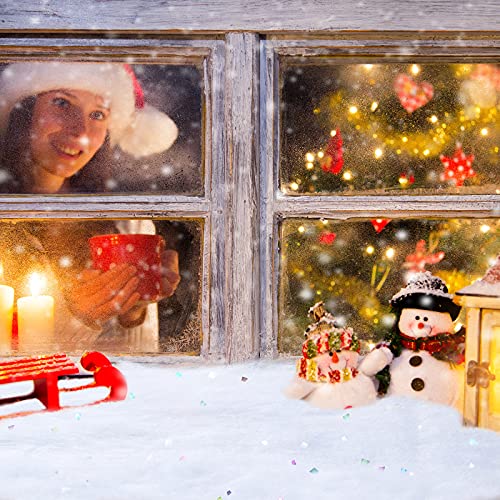 2 Pieces Christmas Glittered Snow Blanket 40 X 32 Inches Wonderland Artificial Snow Blanket Thick Indoor Snow Blanket Fake Snow Glittered Blanket For Christmas Tree Village Display House Winter Decor #TOP6
