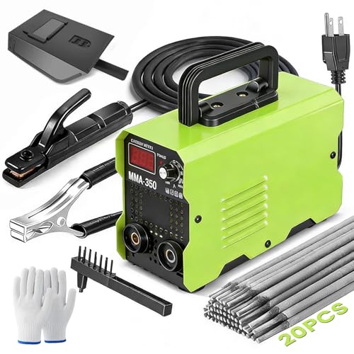 250Amp Stick Welder with 20 Rods, Super Mini Portable Welding Machine, IGBT Inverter Welder Machine 110V with Hot Start Arc Force Anti-Stick, for Home Diy Arc Welder Auto Repair, Green
