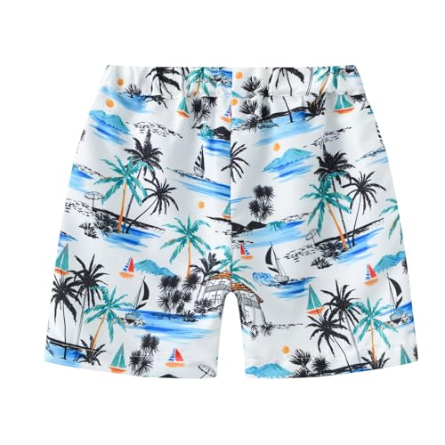 Moonker Toddler Kids Boys Summer Beach Shorts Pattern Printed Trendy Baggy Soft Sweatpants Comfy 2t Boys Short2