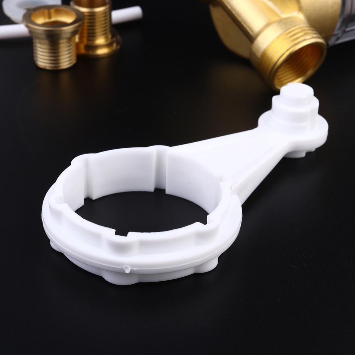 Filtro Frontal del Grifo Descalcificador para Baño 189l/h Dorado