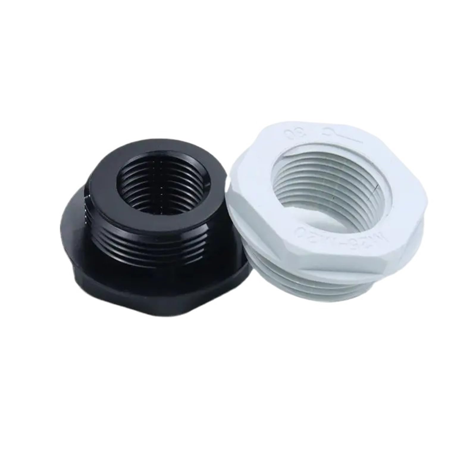 10 piezas de anillo reductor de nailon for conversión de rosca interna, rosca externa, conector de cobre, M25 a M20, junta de cambio de rosca métrica(M16 to M12 BK 10pcs)