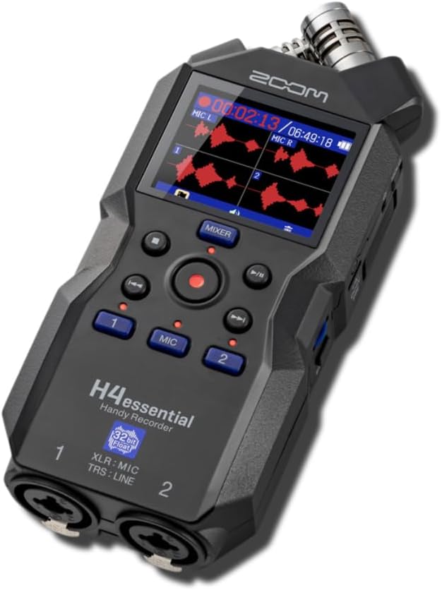 Zoom H4essential Portable Recorder with 2x StreamEye PDM-3 Podcast Equipment Bundles