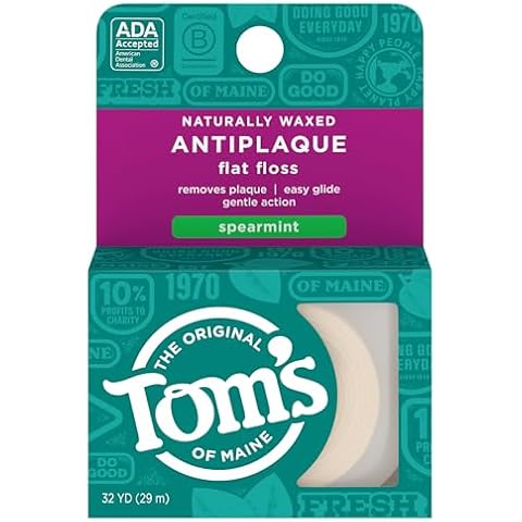Tom's of Maine Floss Flat-Anti Plaque Spearmint String Cover