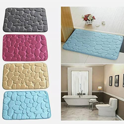 Image of Door Mat Anti-Slip Soft Area Rugs for Bathroom Balcony Laundry Room Decor 50x80cm Light Brown