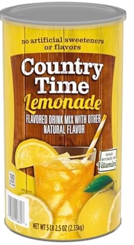 COUNTRY's Time Lemonade Drink Mix Powder, Best Flavor 5lb 2.5 oz