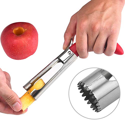 Apple Corer - Stainless Steel Fruit And Vegetable Corer Serrated Blade Core Remover Tool For Home & Kitchen #TOP2