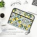 ALAZA Lemon with Leaves Fruit Expandable Filing Folder Storage Organiser Box Files, 13 Pockets Zip Filing Folders for Home or Office Documents