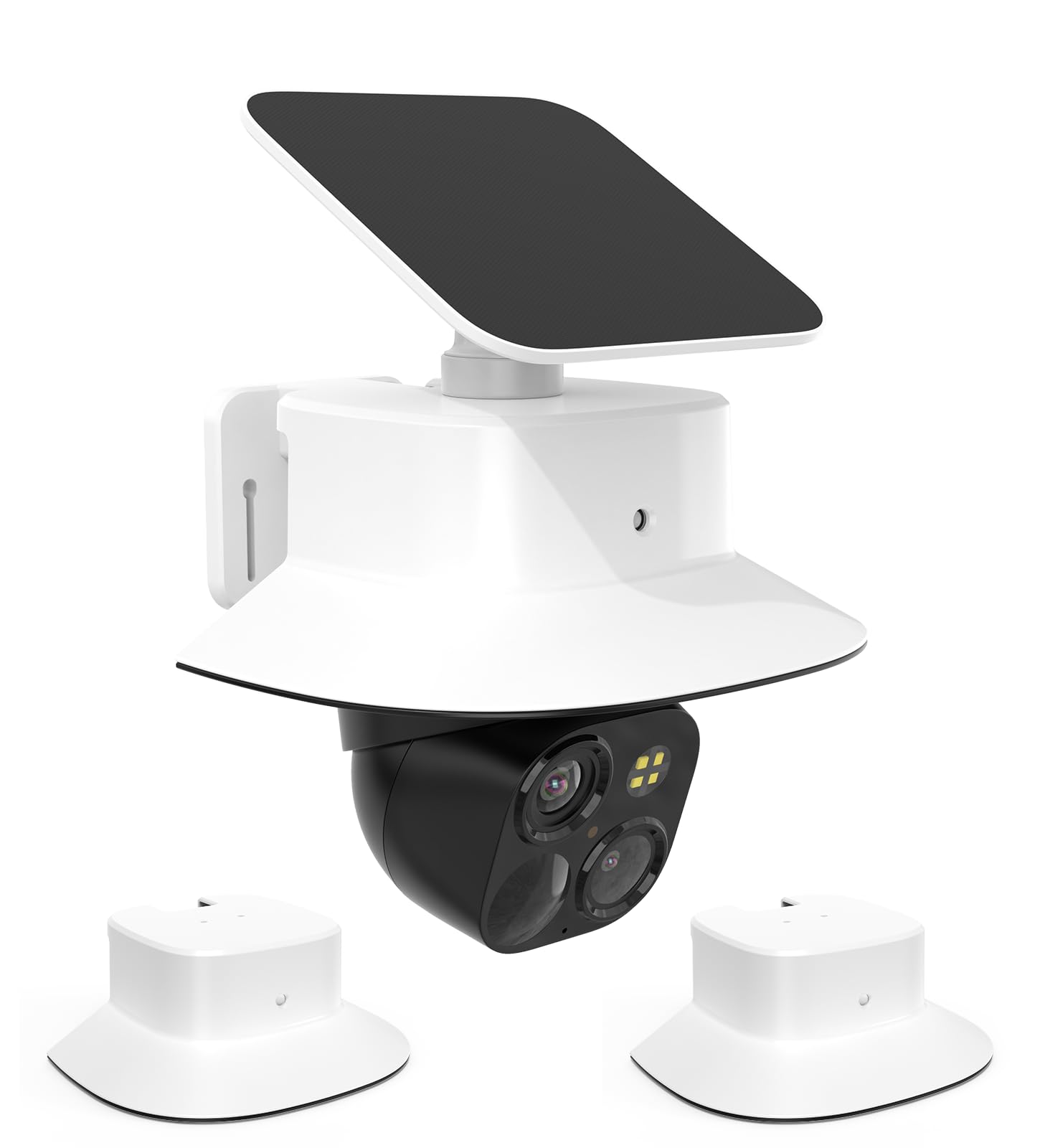 HOLACA Sun Rain Shade Camera Cover for eufy Security SoloCam S340, 2 Pieces, transparent, 2 Stück Kameraabdeckung