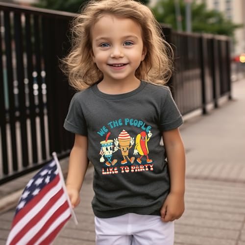 Image of Boys Girls Fourth of July Shirt Toddler Patriotic 4th of July Clothes for Kids 1-7 Years