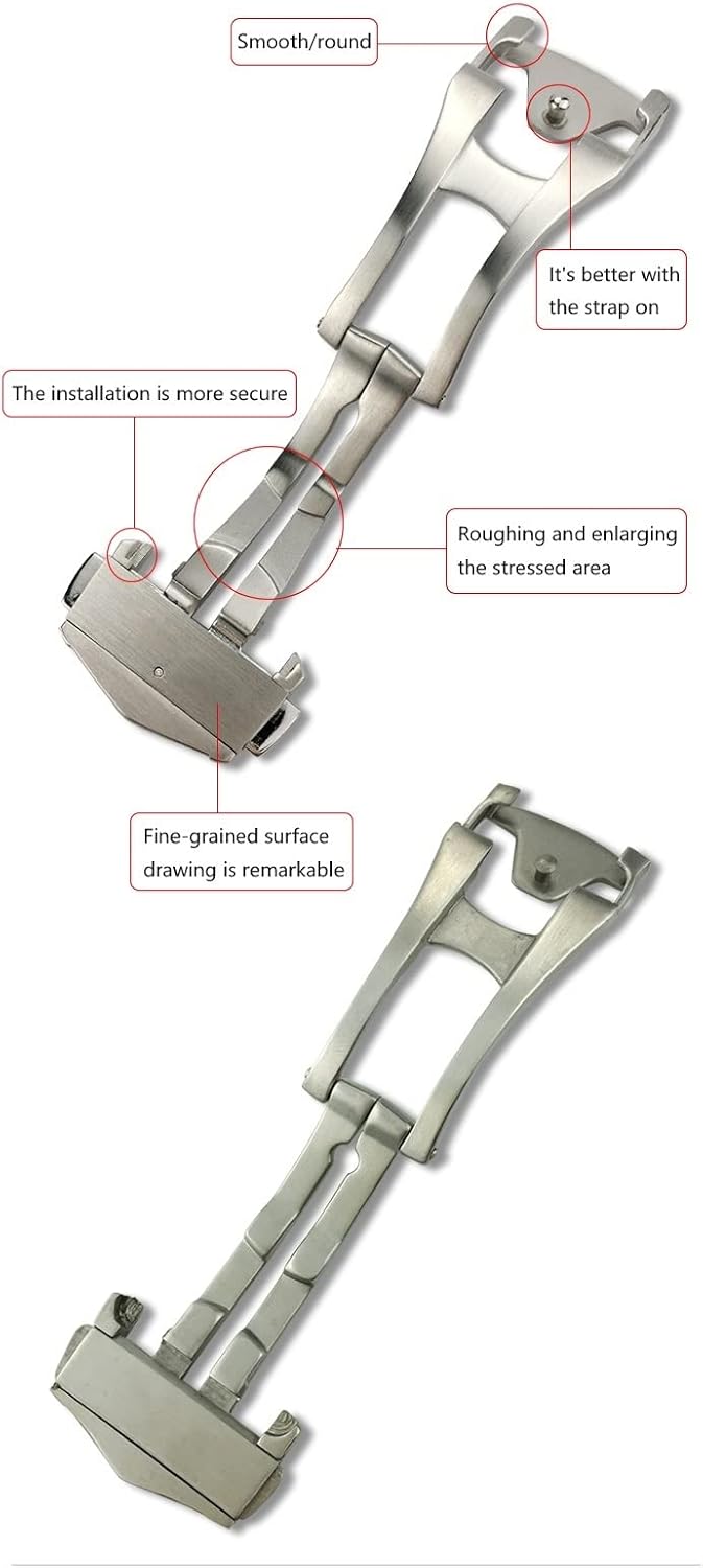 Amazon.co.jp: [FULNES] オメガレザーラバー時計ストラップ展開