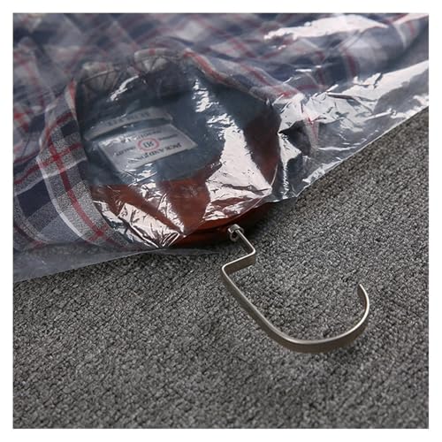 50PCS Plastic Dry Cleaner Bags Suit Cover Clear Garment Bags for Hanging Clothes4