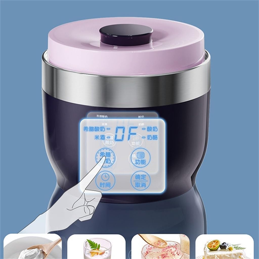 BXNSDFS-888 Home Fully Automatic Yogurt Maker 4 Ceramic Cup Rice Wine Cheese Greece Machine 220v20w1pc