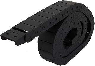 New Lon0167 110cm Length Featured 15mmx30mm Nylon Towline reliable efficacy Cable Drag Chain Wire Carrier Black(id:f97 d5 c4 d84)