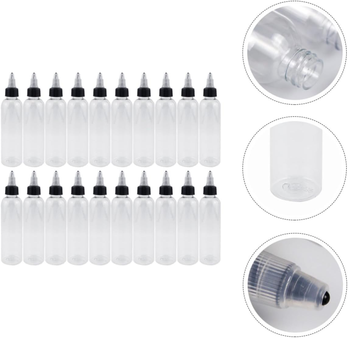 20pcs Ml Plastic Squeeze Hair Color Applicator Bottle