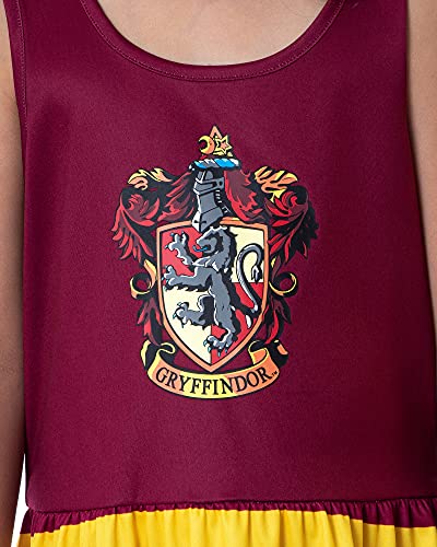 Harry Potter Girls All Houses Crest Logo Tank Stripe Accent Pajama Nightgown, 7/8 Gryffindor #TOP2