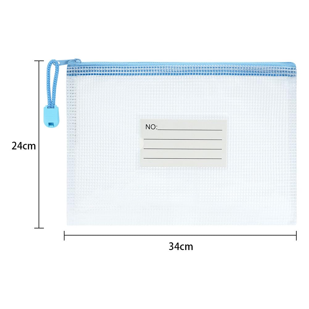 30 Bustine Zip A4 Impermeabili | Portadocumenti Mesh Per Ufficio E Viaggio - Foto 4