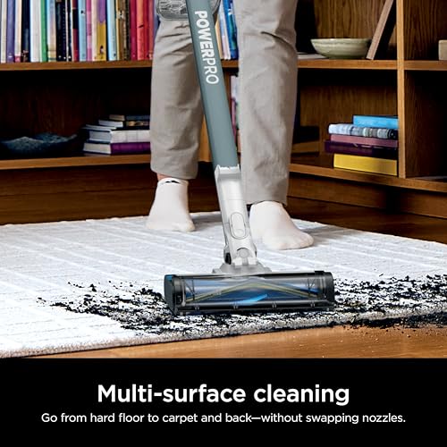 Image of Shark PowerPro Plus Cordless Stick Vacuum, Pure Water, IZ377H | Lightweight, FloorDetect Technology, HEPA Filter, 50-Min Runtime, Powerful Pet Hair Pickup, Carpets & Hard Floors