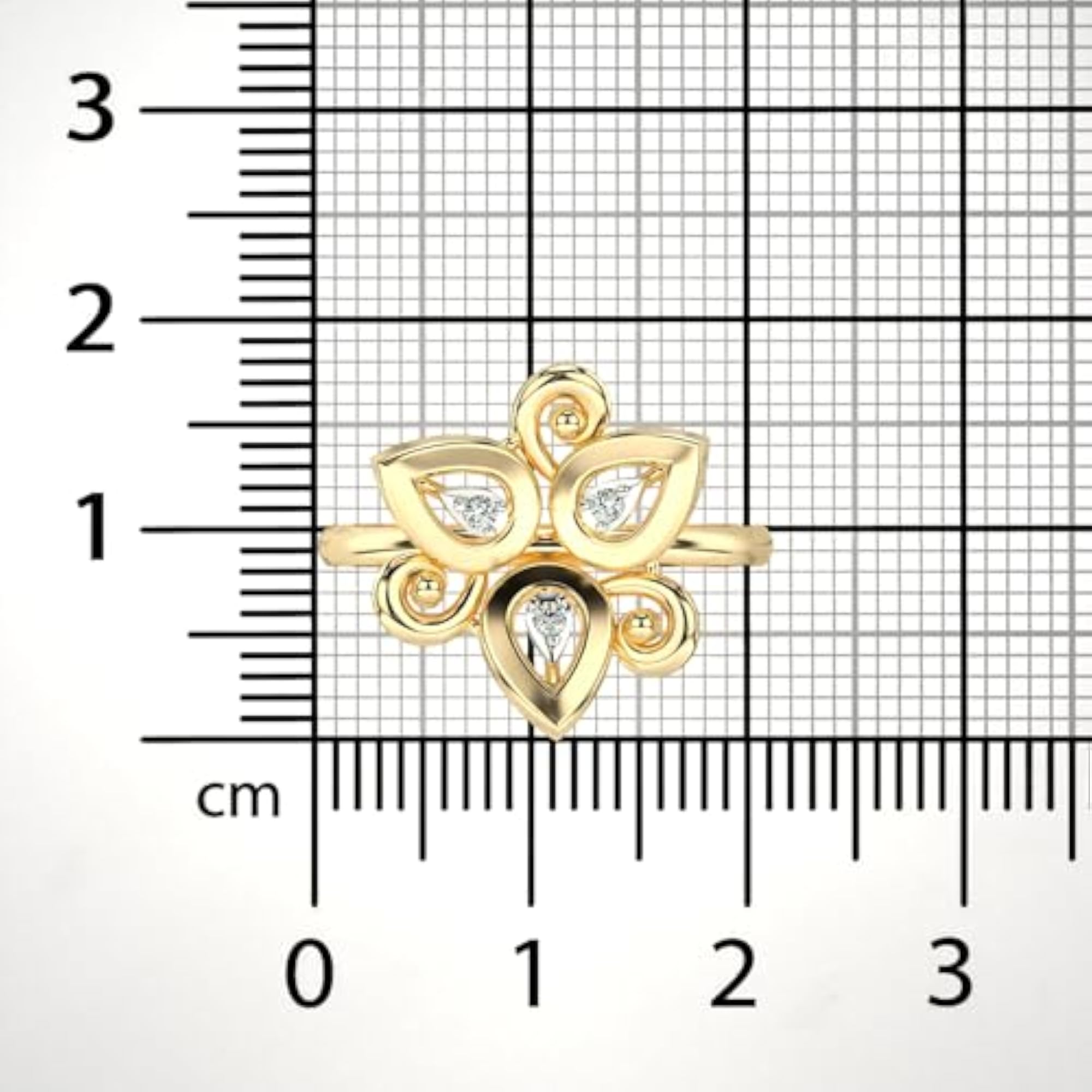 Women's Sterling Silver & Certified Lab Grown Diamond Ring, 0.06cts