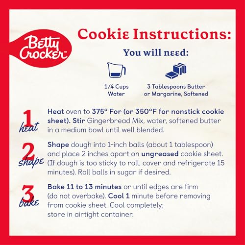 Image of Betty Crocker Gingerbread Cake and Cookie Mix, 14.5 oz. (Pack of 12)