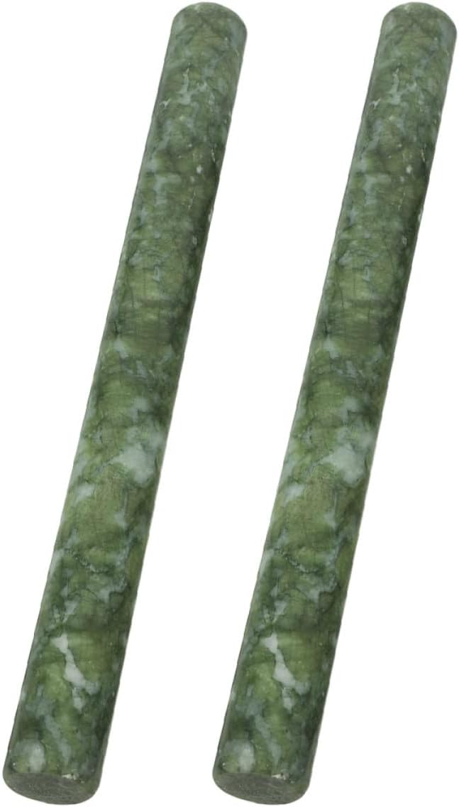 SHOWERORO 2pcs 26cm Natural Stone Rolling Pins Non-stick Dough Roller for Baking Dumplings Pizza Pastry Cooking Tools