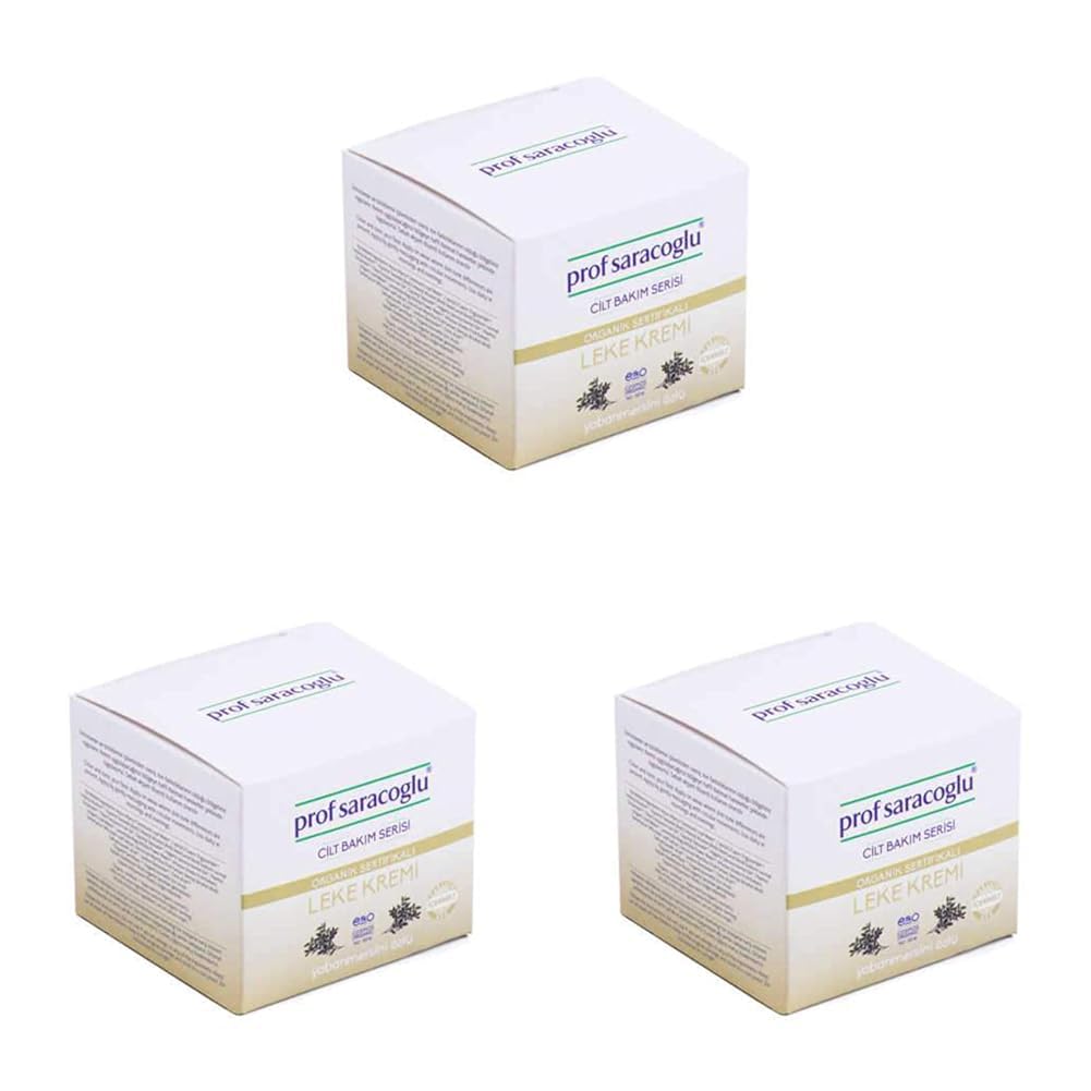 Prof Saracoglu Organik Leke Kremi 50ml (3 paketi)