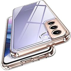 iVoler Anti Ingiallimento Chiaro Cover per Samsung Galaxy S21+ 5G / S21 Plus 5G, [Protezione Fotocamera] Trasparente Sottile Antiurto Custodia Case con Paraurti Assorbimento degli urti