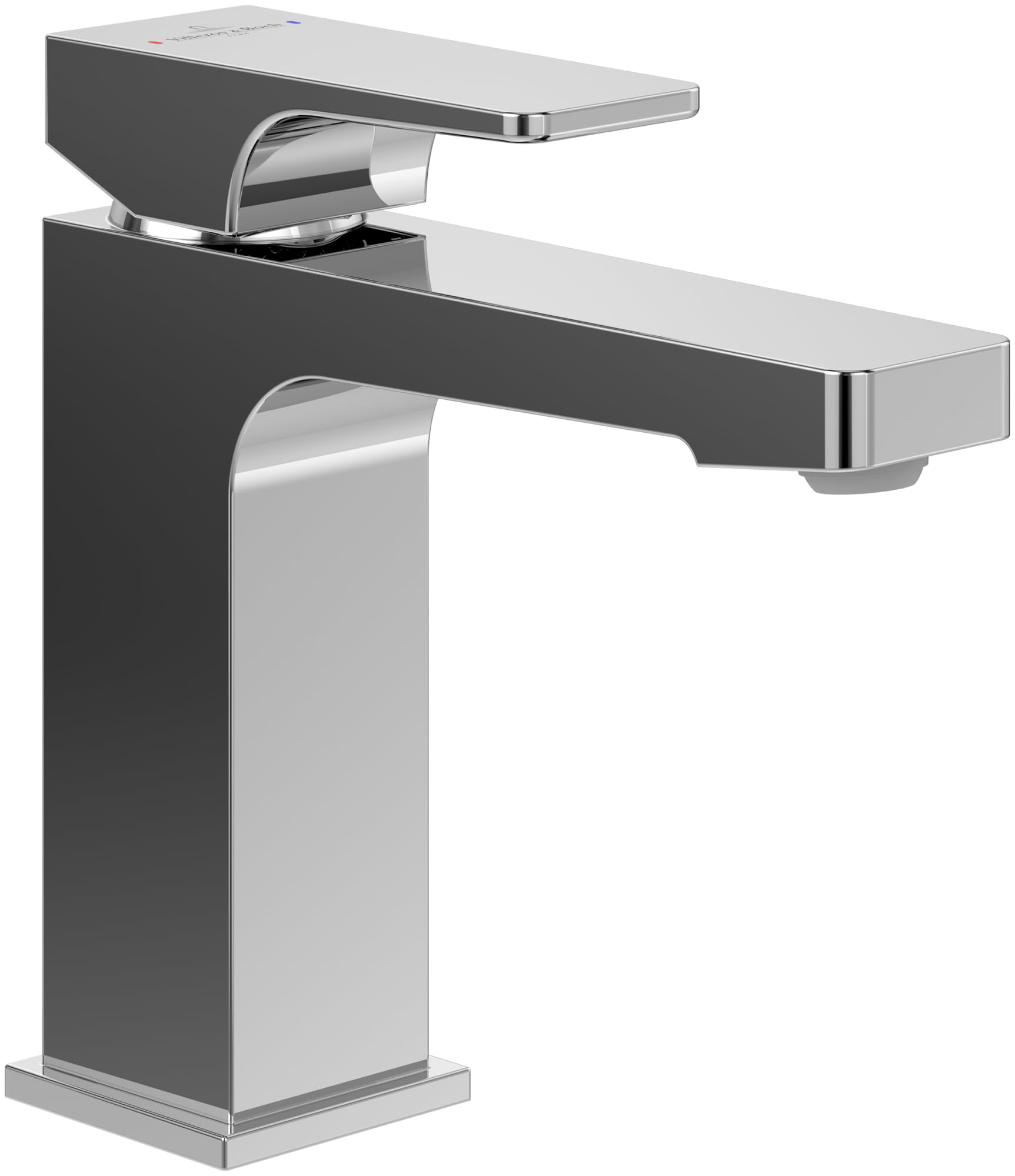 VILLEROY AND BOCH Architectura Square bateria umywalkowa z chromowanym zamkiem