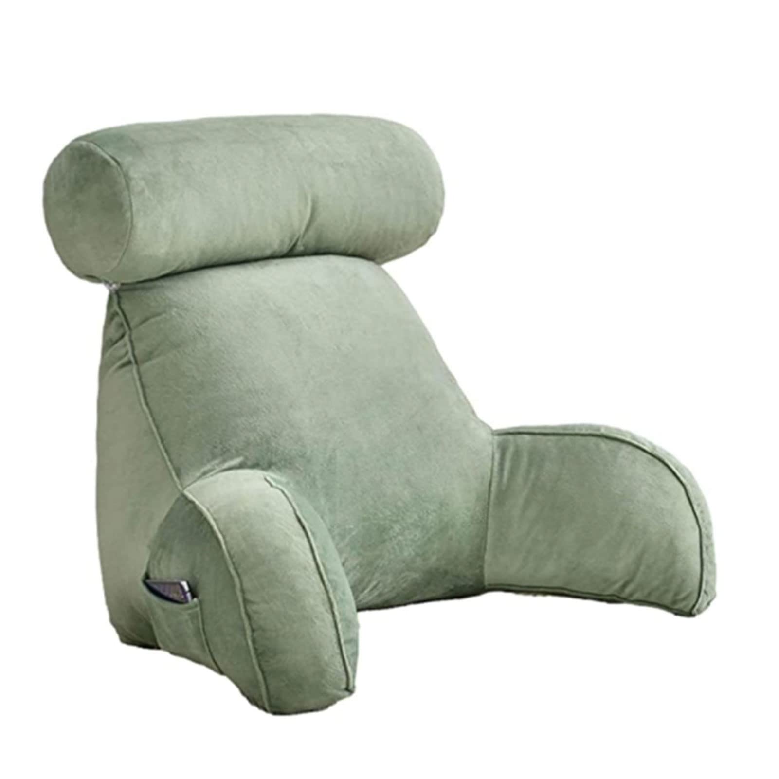 Coussin De Lecture Avec Accoudoirs Et Soutien Lombaire - Oreiller Dorsal Confortable Pour Lit, Canapé, Lecture, TV Et Gaming - Grand Format Moelleux