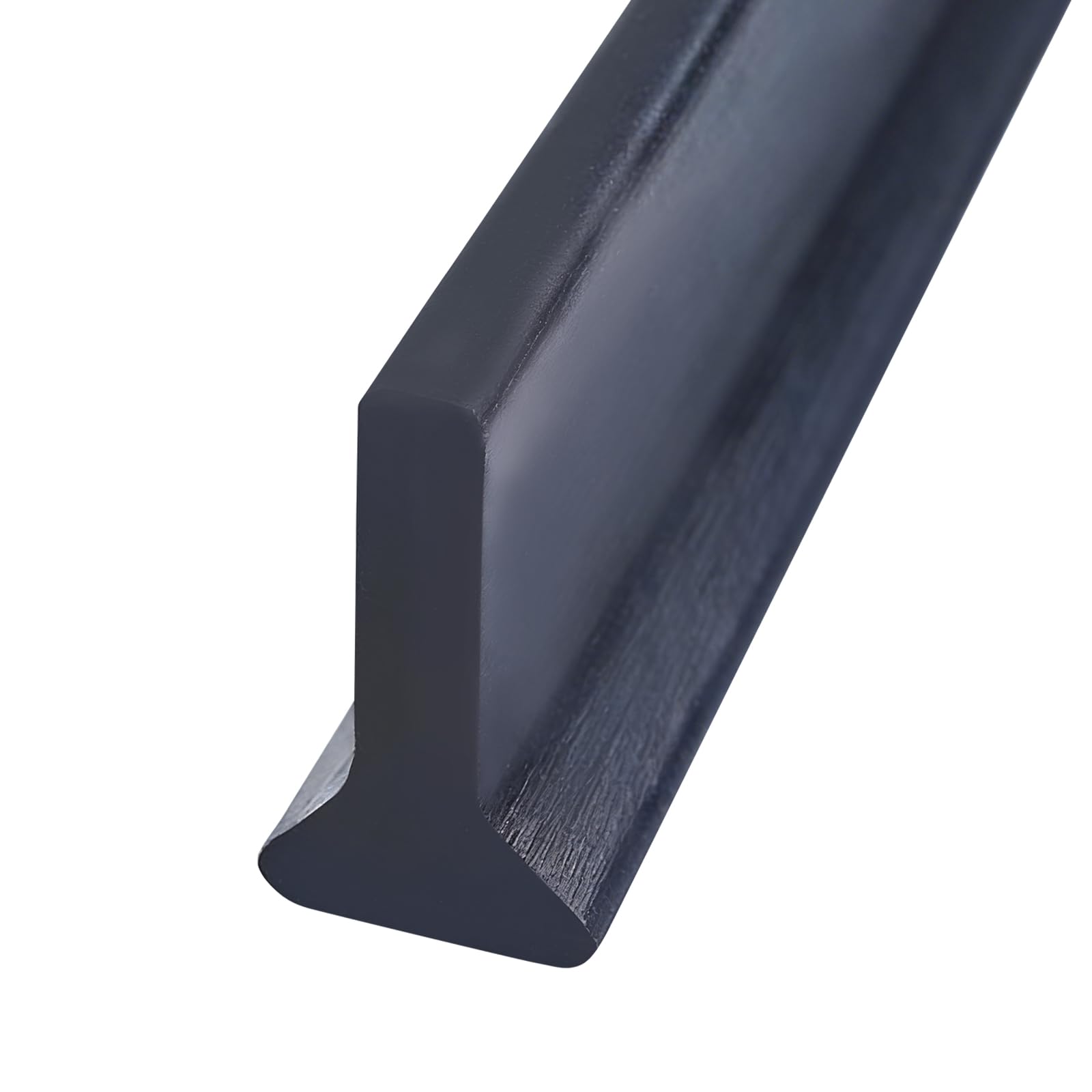 1.2M T Silicone Shower Threshold Water Barrier,Wet Room Bathroom Floor Beading,Shower Tray Sealing Strip,Tile Edge Caulk Trim for Bathroom Bathtub,Countertop,Kitchen (Black)