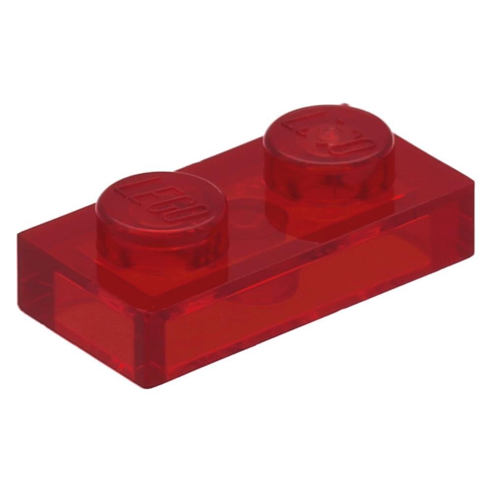 LEGO Plate 1 x 2, Part 3023, Building Brick Component (Medium Nougat, 50, Bricks) โ image 1
