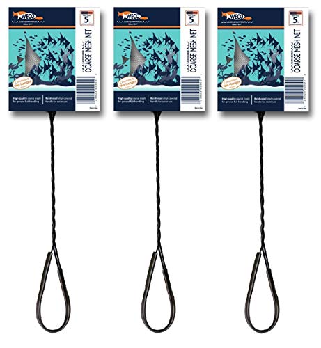 Weco Aquatics 3 Pack of Long-Handled Coarse Mesh...