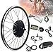 Produktbild GBHJJ Ebike NachrüStsatz, Hinten Drehendes Motorrad, BüRstenloser, Getriebeloser Speichennabenmotor, 20 Zoll, 24 Zoll, 26 Zoll, 27,5 Zoll, 28 Zoll, 29 Zoll, 700C mit LCD-Display,700c-48V/250W