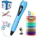 Produktbild 3D Stift, ESEUS 3D Stifte Set mit PLA 12 Farben für Kinder mit PLA Farben 180 Fuß, 3D Pen als kreatives Geschenk für Erwachsene, Bastler zu kritzeleien, basteln und 3D drücken