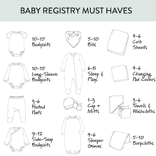 Image of HonestBaby Baby 3-Pack Footed Pants Roomy Fit Pull on Bottoms 100% Organic Cotton for Infant Baby Boys, Girls, Unisex