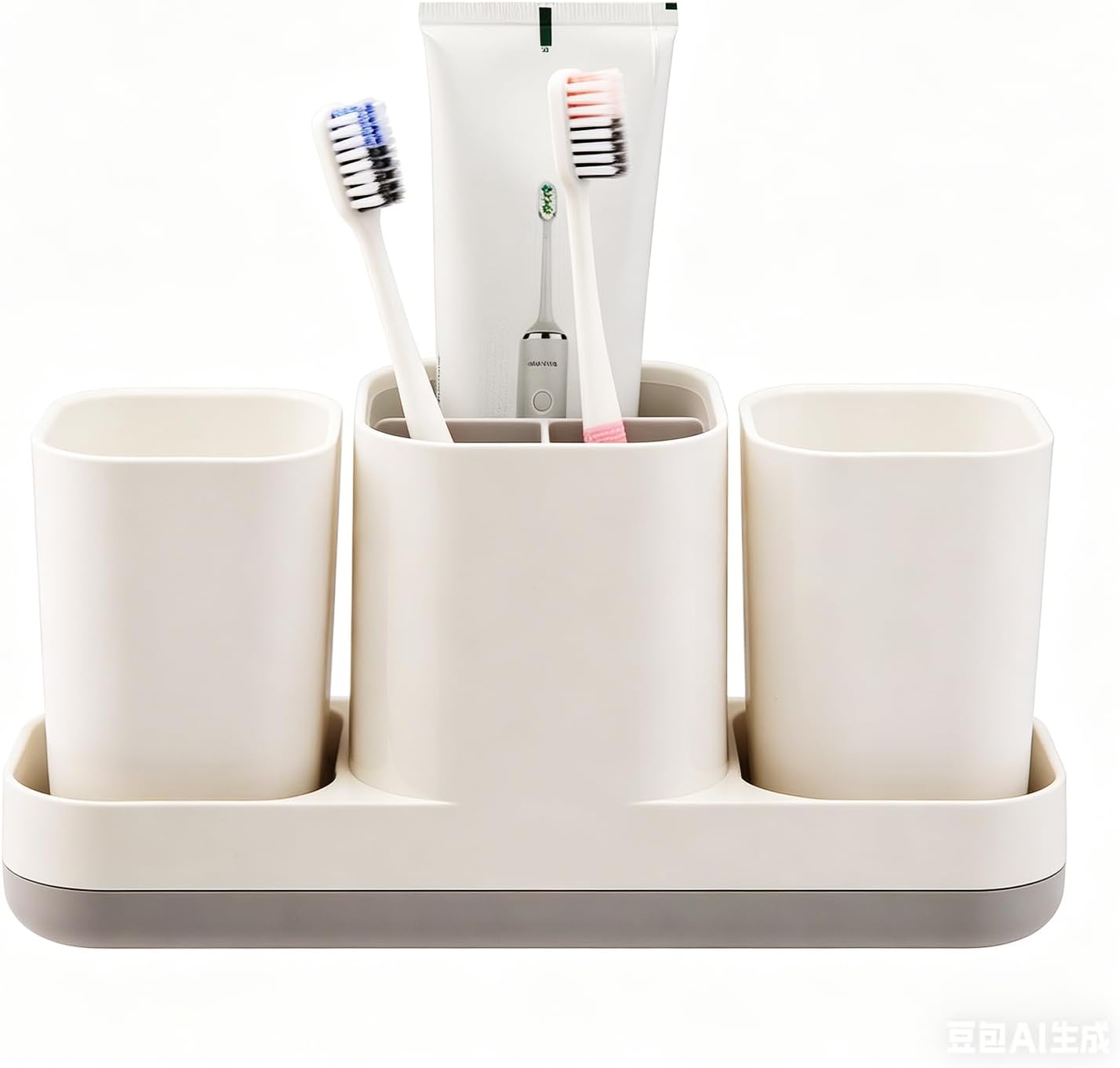 Toothbrush Holder for Bathroom, Electric Toothbrush and Tootaste
