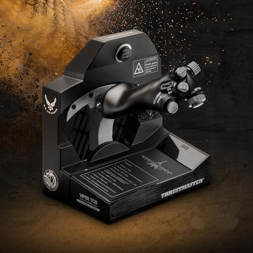 Image of Thrustmaster Viper TQS Metal Flight Sim Throttle Quadrant System - PC | 1:1 replica handle, U.S. Air Force licensed, CHAFF /FLARE slap switch, 21 buttons, 5 axes, 16-bit H.E.A.R.T, DCS plug and play